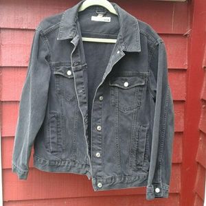 Topshop Black Denim Jacket